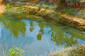 Beautiful Deep Pond In Forest Looking Awesome 02.