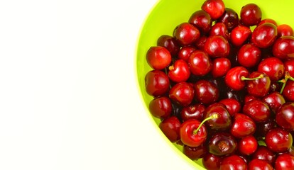 cherries in a bowl