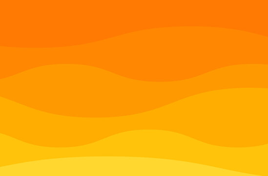 Orange zigzag wave line. Aque graphic, abstract background.  Modern flat design