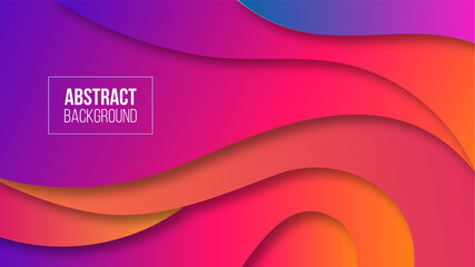 Abstract gradient background design. colorful abstract background with wavy shape.