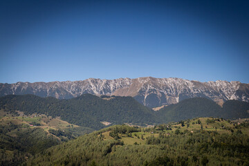 unbeschreiblicher Ausblick über die Landschaft in Rumänien