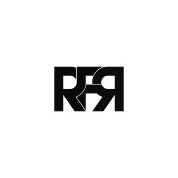 rfr letter original monogram logo design