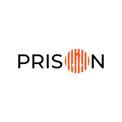 Jail icon in trendy flat style