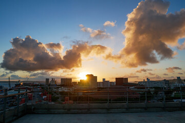 夕暮れ　石垣港離島ターミナル (石垣島・沖縄県)