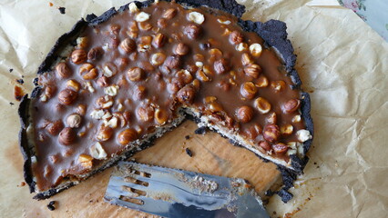 hazelnut cheesecake made at home
