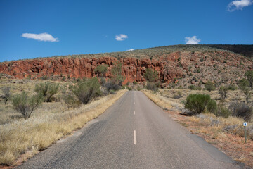 the road to the mountains