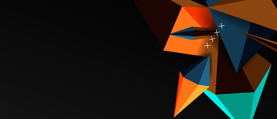 Trendy simple triangle abstract background, dynamic motion concept. Vector Illustration For Wallpaper, Banner, Background, Card, Book Illustration, landing page