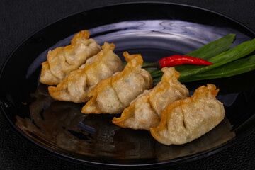 Japanese traditional cuisine Gyoza dumplings
