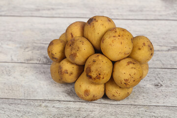 Sweet tasty tropical fruit Langsat