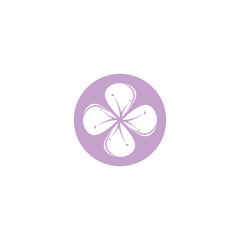 Beauty icon flowers design illustration
