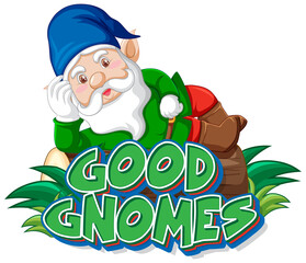 Good gnomes logo on white background
