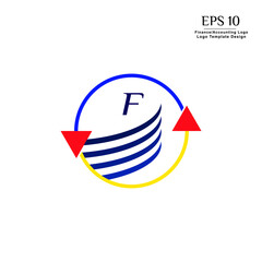 Financial logo, business