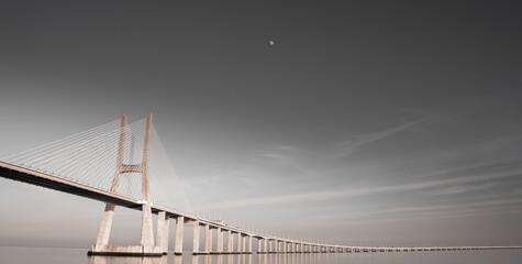 Vasco da gama bridge in Portugal Lisbon