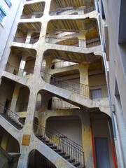 Europe, France, Auvergne Rhone Alpes region, city of Lyon, cour des Voraces