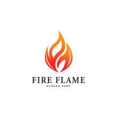 Fire Flame Illustration templates logo design