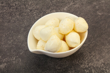 Natural tasty baby Mozarella cheese