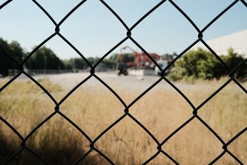 Baustelle hinter Gittern