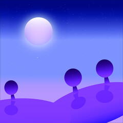 space scene with stars and planets 2