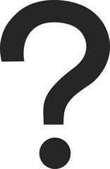 Question mark flat icon for apps and websites