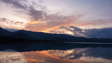 屈斜路湖, 湖, 雲, 風景, 反射, 夕焼け, 水, 自然,