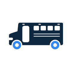 Education, school bus, transportation, vehicle icon
