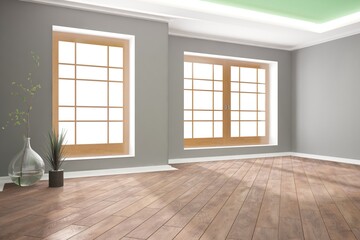 Fototapeta na wymiar modern empty room interior design. 3D illustration