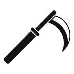 Ninja blade icon. Simple illustration of ninja blade vector icon for web design isolated on white background
