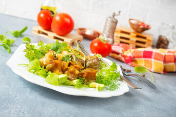 salad with rapana