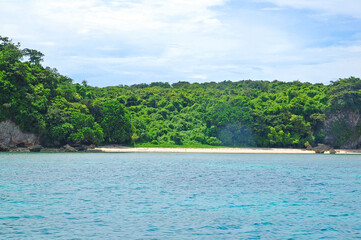Fototapeta na wymiar Beach at Boracay island in Aklan, Philippines