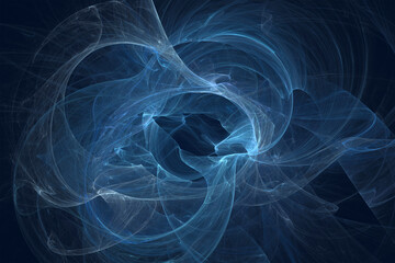 Abstract fractal pattern on a dark background.
