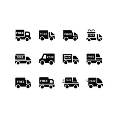 
Delivery Services Solid Vectors Pack 
