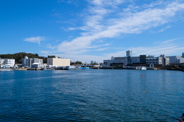 Naklejka premium 神奈川県の横須賀港