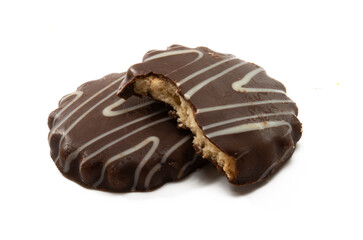 cookies with chocolate isolated