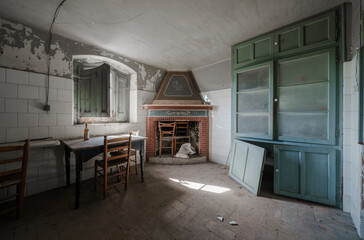 interior of an old house