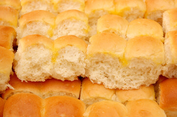 Bread slice served as appetizer