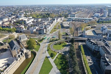 Miroir d'eau à Nantes