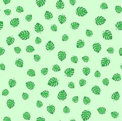 Green leaf seamless pattern background wallpaper