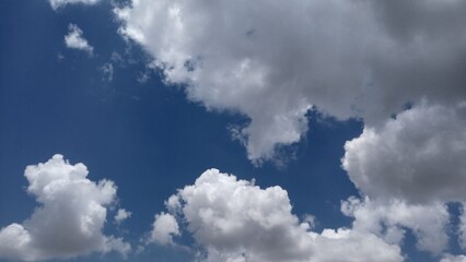 beautiful white clouds in sky. Abstract cloudscape wallpaper.