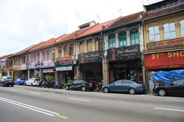 Fototapeta na wymiar street in the city of Singapore