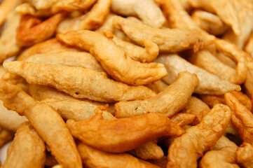 Fried kikiam sausage like dish