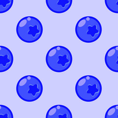 Seamless vector cute blueberry background wallpaper pattern for cooking kitchen menu cafe or restaurant