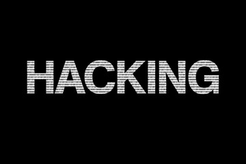 Fototapeta premium Banner zu Hacking im Internet