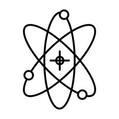 Planet and moon icon