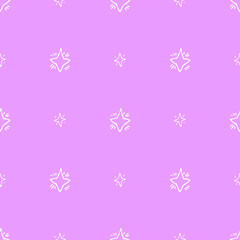 Seamless vector background wallpaper cute stars pattern for fabric or textile print