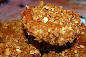Banana cashew cupcake