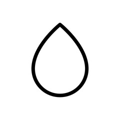 Water drop line icon