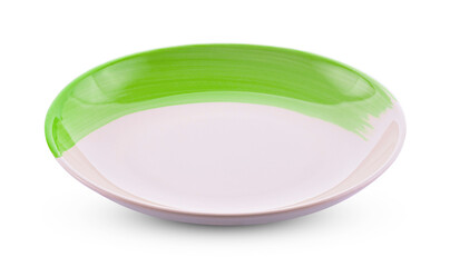 A plate on a white background