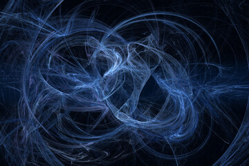 Abstract fractal pattern on a dark background.