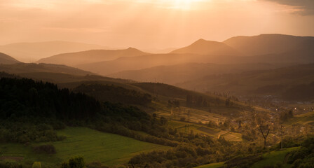 The village of Verkhni Vorota (Ukraine)