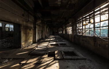 Obraz premium abandoned workshop